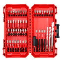 Milwaukee Shockwave Bits and Drills Set, 48pcs, Steel, Case