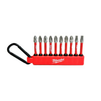 Milwaukee Shockwave Carabiner2 Bits, 10pcs Set, Steel