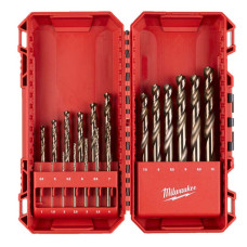 Milwaukee HSS-Co Metal Drill Bit Set, 19 pcs, 1-10 mm, Case