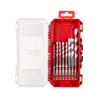Milwaukee ShW HEX drill bit set, universal, 8 pcs, 3-10mm, case