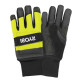 Рукавички робочі Ryobi RAC258M, козяча шкіра, захист від порізів, р.M, чорно-жовтий