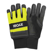 Ryobi Work gloves RAC258L, goatskin, cut protection, size L, black and yellow