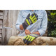 Рукавички робочі Ryobi RAC258XL, козяча шкіра, захист від порізів, р.XL, чорно-жовтий