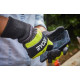 Рукавички робочі Ryobi RAC258XL, козяча шкіра, захист від порізів, р.XL, чорно-жовтий