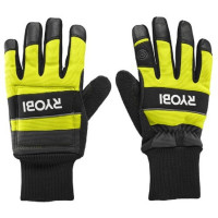 Рукавички робочі Ryobi RAC258XL, козяча шкіра, захист від порізів, р.XL, чорно-жовтий