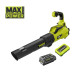 Повітродув садовий акумуляторний Ryobi Max Power RY36BLXA-140P 36В акб 1х4А·год ЗП 176км/год 3.5кг
