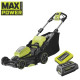 Газонокосарка акумуляторна Ryobi Max Power RY36LM40A-140 36В акб 1х4А·год 40см 50л 25-75мм 18.6кг