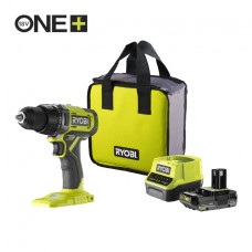 Шурупокрут-дриль акумуляторний Ryobi ONE+ RDD18-1C20S 18В 1х2А·год ЗП 52Нм 450·1750об/хв 1.1кг сумка