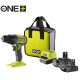 Шурупокрут-дриль акумуляторний Ryobi ONE+ RDD18-2C415S 18В 1х4А·год 1х1.5А·год ЗП 52Нм 450·1750об/хв 1.3кг сумка