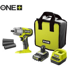 Гайковерт ударний акумуляторний Ryobi ONE+ RIW18-1C20SA3 18В АКБ 1х2А·год 800Нм 2600об/хв 1/2\