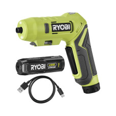 Викрутка акумуляторна Ryobi USB Lithium RSDP4-120G 4В 1х2А·год 5Нм 200об/хв поворотне руків\'я 0.35кг