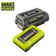 Набір акумулятора та зарядного пристрою Ryobi Max Power RY36BK17B-140 36В 1х4А·год ЗП 1.7А