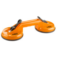 Neo Tools Vacuum Suction Cup, Double, Plastic Body, Diameter 120mm, 80kg