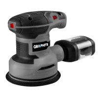 Шліфмашина ексцентрикова GRAPHITE 300Вт 125мм 7000-13000об/хв орбіта 1мм 1.21кг