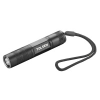 Tolsen handheld flashlight on batteries, AAx1, 50lm, IP66