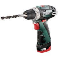 Metabo Cordless Drill Screwdriver BS Basic, 12V 2x2Ah, 17/34Nm, 0-360/0-1400rpm, 0.95kg