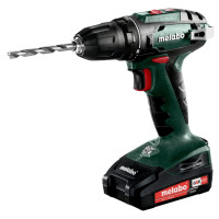 Metabo Cordless Drill Screwdriver BS 18, 18V 2x2Ah, 24/48Nm, 0-450/0-1600rpm, 1.4kg