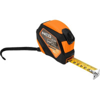 Neo Tools tape measure, 10mx25mm, with winding lock, magnet