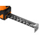 Рулетка Neo Tools Super Black, 7.5мx25мм, с фиксатором сматывания, магнит