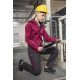 Neo Tools Working jacket Softshell Woman Line, fleece lining, hood, S(36), red