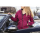 Neo Tools Working jacket Softshell Woman Line, fleece lining, hood, S(36), red