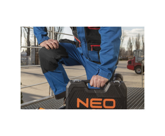 Neo Tools Work jacket HD+, 100% cotton, XXL(56), black-blue