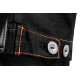 Neo Tools Work jacket HD Slim, reinforced with Oxford fabric, S(48), black-gray