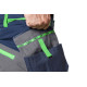 Штани робочі Neo Tools Premium, 100% бавовна, тканина Ripstop, посилення тканиною Cordura, XS(46), сіро-синій