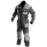 Neo Tools Work overalls HD, reinforced with Oxford fabric, compartment for knee pads, triple stitching, XL(56), gray
