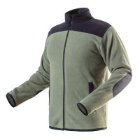 Neo Tools Working jacket Camo, fleece, 300g/m sq, reinforced with Oxford fabric, with zipper, S(48), olive