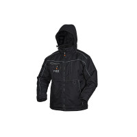Neo Tools Work jacket Oxford Warm, winter, insulated, waterproof, reflective elements, S(48), black