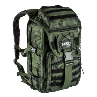 Neo Tools Camo backpack, 30l, 600D polyester, reinforced, camouflage