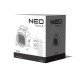 Теплова гармата електрична Neo Tools, 5кВт, 80м2, 588м3/год, 380В, керамічний нагрів. елемент (PTC), чорний, 4.22кг