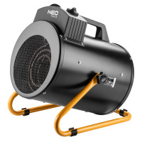 Neo Tools Electric heat gun, 5kW, 100m sq, 366m cubic/h, 380V, heating element - stainless steel, IPX4, black