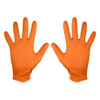 Neo Tools work/medical gloves, perforated nitrile, size XL, 50 pcs., orange