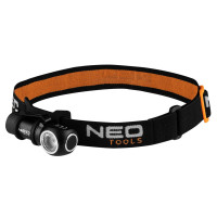 Neo Tools Headlight rechargeable, 700mAh, 600lm, 6W, 4 lighting functions, IPX4