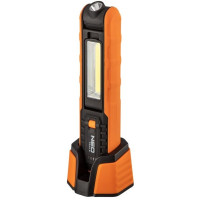 Neo Tools Battery inspection lamp, 2600mAh, 500lm, 5+1W, base+charger, charge indicator, hook, magnet, IP20