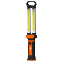 Neo Tools Rechargeable inspection flashlight, 2400mAh, 500lm, 6W, folding, hook, magnet, IP20