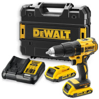 Дрель-шуруповерт DeWalt бесщеточная XR Li-Ion 18В акб 2х2А·час 65Нм 500-1750об·мин патрон 13мм ЗП кейс 1.15кг