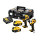 Набір із двох акумуляторних інструментів DeWalt дриль-шурупокрут DCD709 шурупокрут ударний DCF809 акб 2х4А·год ЗП кейс 6.5кг