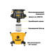 Пилосос професійний DeWalt 1050Вт 15кПа контейнер 20л 6.2кг