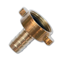 Hose fitting 13 mm with nut for 1" tap, brass, GKWF1012