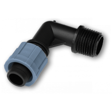 Колено соединительное капельная лента &ndash; резьба наружная 1/2", DSTA02-12L