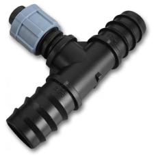 Тройник соединитель для трубки 20мм х2/капельная лента, DSTA04-20L