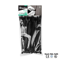 Plastic cable ties 4.8x400mm UV BLACK, TS1148400B