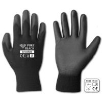 Перчатки защитные PURE BLACK полиуретан, размер 10, RWPBC10