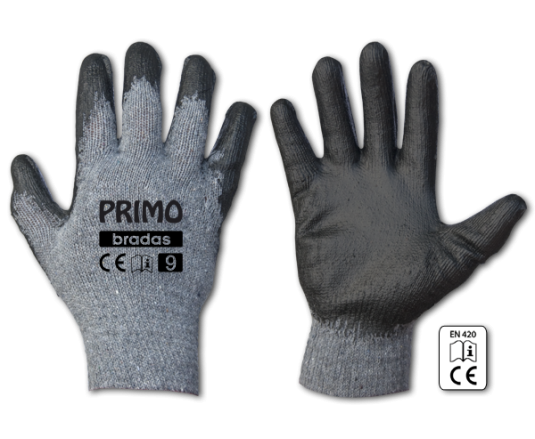 Перчатки защитные PRIMO латекс, размер 9, RWPR9
