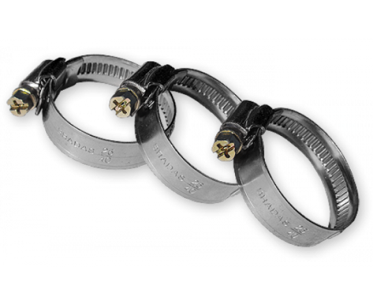 Хомут черв'ячний нержавіючий BRADAS 140-160мм, BSW2140-160/12