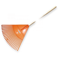 Fan rake 22 tines with wooden handle, KT-CX22H