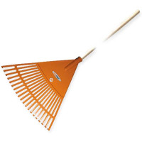 Fan rake 20 tines with wooden handle, KT-CX20H